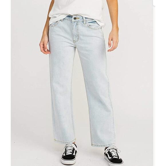 RVCA Denim - RVCA Filtered Skater Distressed Jean | Bleachout | Womens 28 NWT